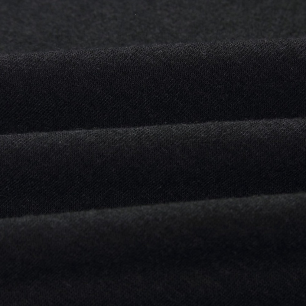 Black Mini Tank Dress Casual Ruched Overlapping Skirt Hem - Picture 6 of 7